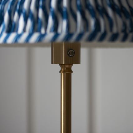 Endon 114778 - Lampadaire rechargeable à intensité variable BURLEY LED/1,5W/5V 3600 mAh laiton/bleu