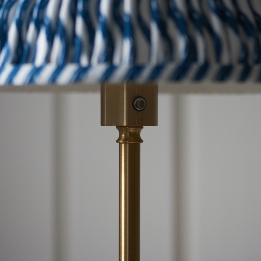 Endon 114778 - Lampadaire rechargeable à intensité variable BURLEY LED/1,5W/5V 3600 mAh laiton/bleu