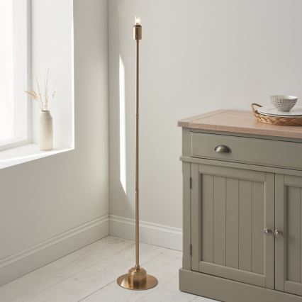 Endon 114785 - Lampadaire rechargeable à intensité variable BURLEY LED/1,5W/5V 3600 mAh laiton/gris