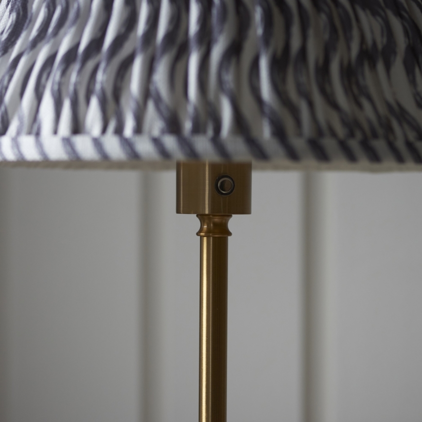 Endon 114785 - Lampadaire rechargeable à intensité variable BURLEY LED/1,5W/5V 3600 mAh laiton/gris