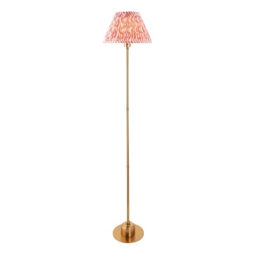 Endon 114786 - LED Dimbare oplaadbare vloerlamp BURLEY LED/1,5W/5V messing/roze
