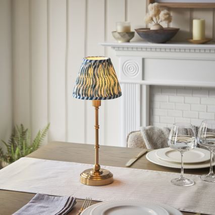 Endon 114796 - Lampe de table à intensité variable rechargeable BURLEY LED/1,5W/5V laiton/bleu