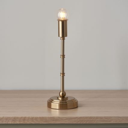 Endon 114800 - Lampe de table à intensité variable rechargeable BURLEY LED/1,5W/5V laiton/vert