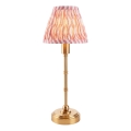 Endon 114804 - Lampe de table à intensité variable rechargeable BURLEY LED/1,5W/5V laiton/rose