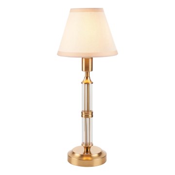 Endon 114849 - LED Dimbare oplaadbare tafellamp MORTON LED/1,5W/5V 3600 mAh messing/beige