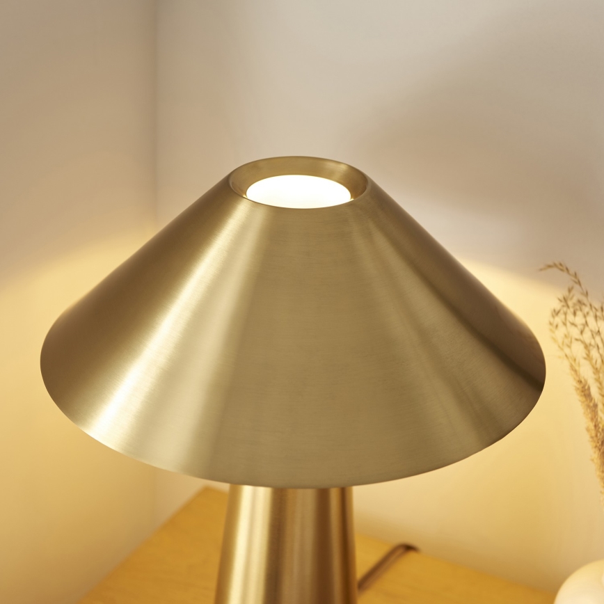 Endon 118685 - Lampe de table ISAK 1xE27/10W/230V dorée