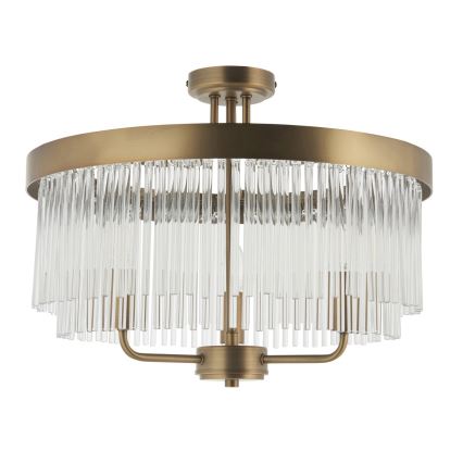 Endon 119109 - Opbouwkroonluchter CLERMONT 3xE14/6W/230V, messing
