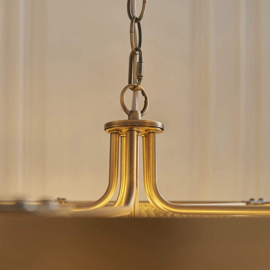 Endon 119110 - Lustre à chaîne CLERMONT 5xE14/6W/230V laiton