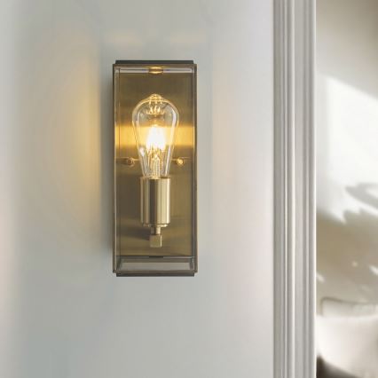Endon 119144 - Wandlamp HAMMOND 1xE27/10W/230V messing