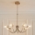 Endon 119224 - Kroonluchter aan kabel HAGUE 7xG9/5W/230V messing