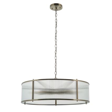 Endon 119455 - Kroonluchter aan ketting RIDGETON 8xE14/7W/230V messing