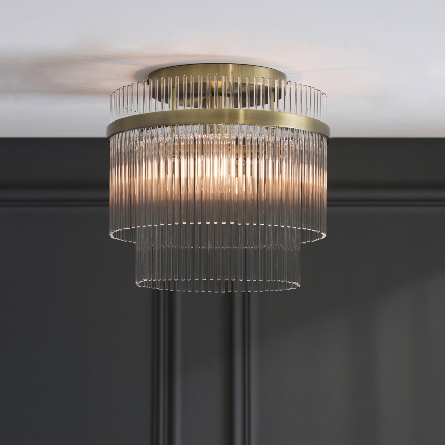 Endon 119492 - Opbouwlamp MARIETTA 1xE27/10W/230V messing/helder