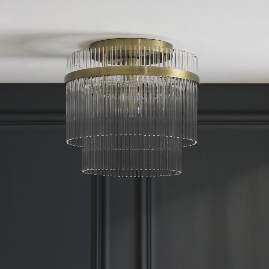 Endon 119492 - Opbouwlamp MARIETTA 1xE27/10W/230V messing/helder