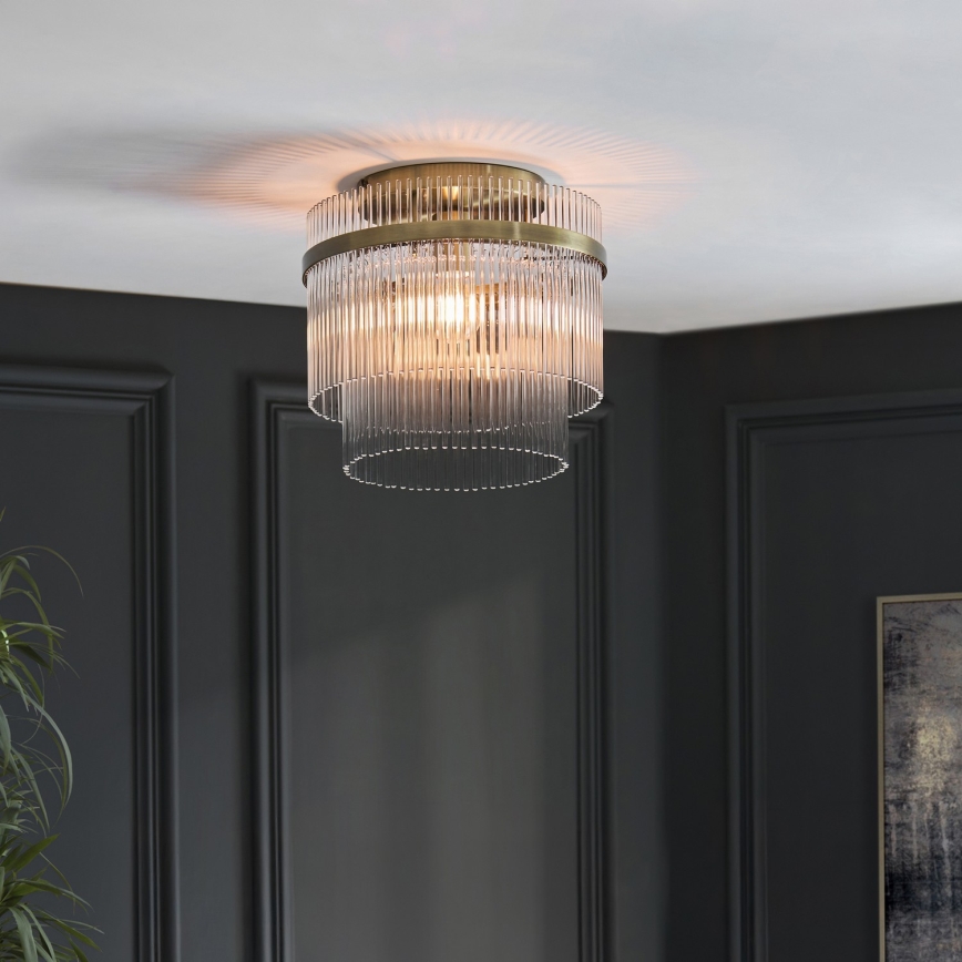 Endon 119492 - Opbouwlamp MARIETTA 1xE27/10W/230V messing/helder