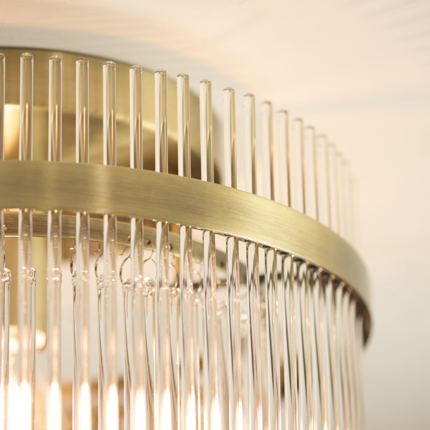 Endon 119492 - Opbouwlamp MARIETTA 1xE27/10W/230V messing/helder