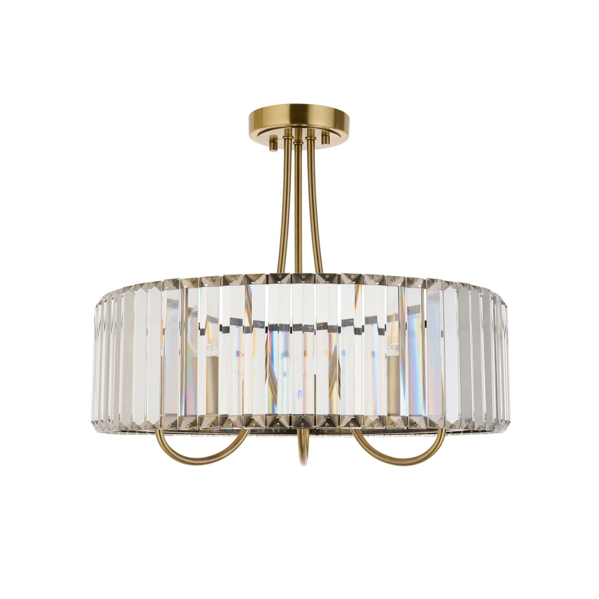 Endon 119609 - Suspension sur tige VISCONTI 3xE14/6W/230V en laiton