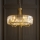 Endon 119610 - Suspension à chaîne VISCONTI, 5 x E14 / 6 W / 230 V, laiton