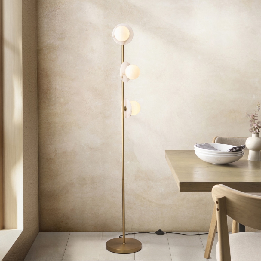 Endon 120042 - Lampadaire CERCHIO 3xG9/5W/230V laiton