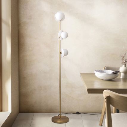 Endon 120042 - Lampadaire CERCHIO 3xG9/5W/230V laiton