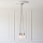 Endon 120644 - Hanglamp met snoer 3xE27/10W/230V glanzend chroom