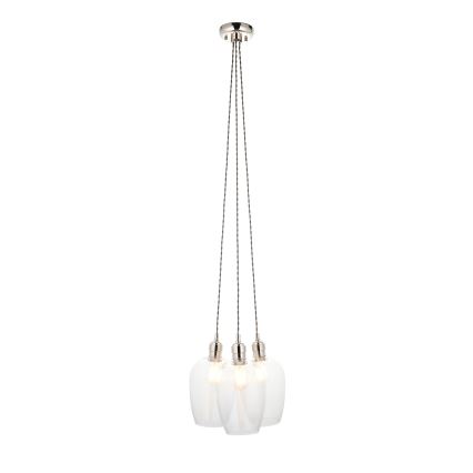 Endon 120644 - Suspension sur câble 3xE27/10W/230V chrome brillant