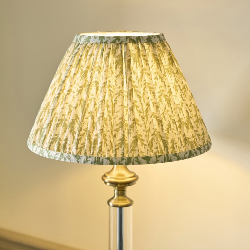 Endon 122515 - Lampe de table AVEBURY, 1xE27/10W/230V, laiton/vert