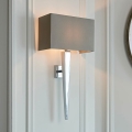 Endon 56706 - Wandlamp MORETO 1xE14/7W/230V glanzend chroom/grijs