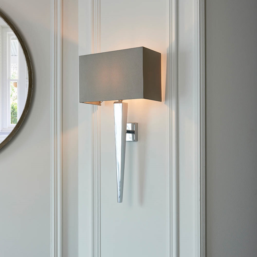 Endon 56706 - Wandlamp MORETO 1xE14/7W/230V glanzend chroom/grijs