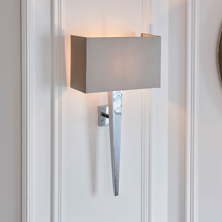 Endon 56706 - Wandlamp MORETO 1xE14/7W/230V glanzend chroom/grijs