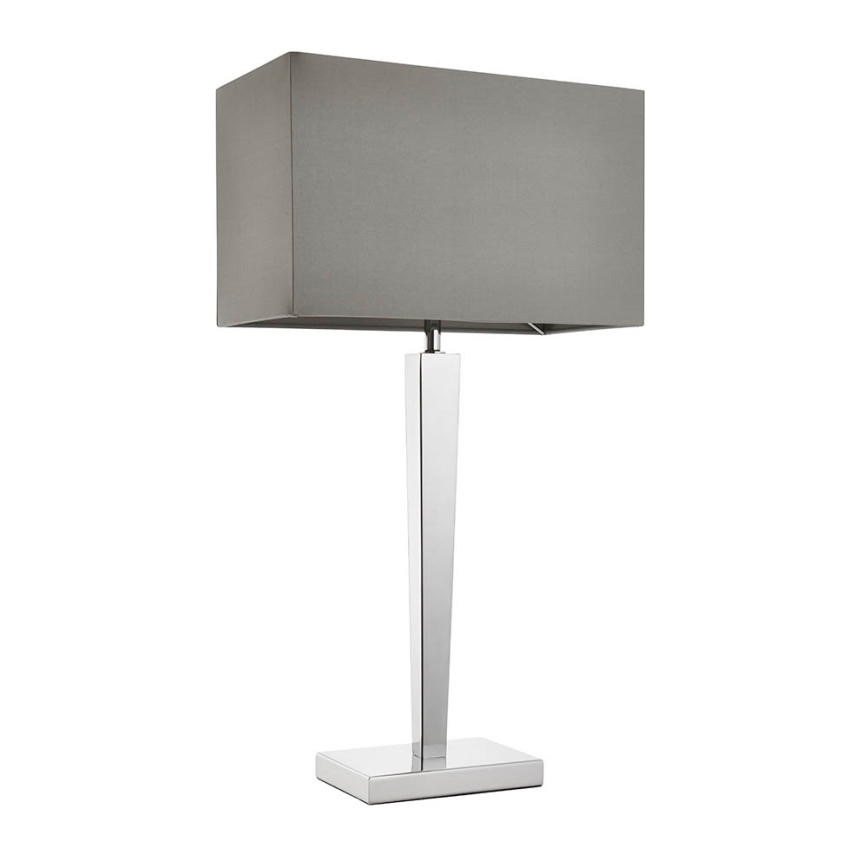 Endon 56707 - Lampe de table MORETO 1xE27/60W/230V chrome brillant/gris