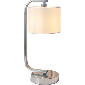 Endon 57917 - Lampe de table à intensité variable CANNING 1xE14/40W/230V chrome brillant/blanc