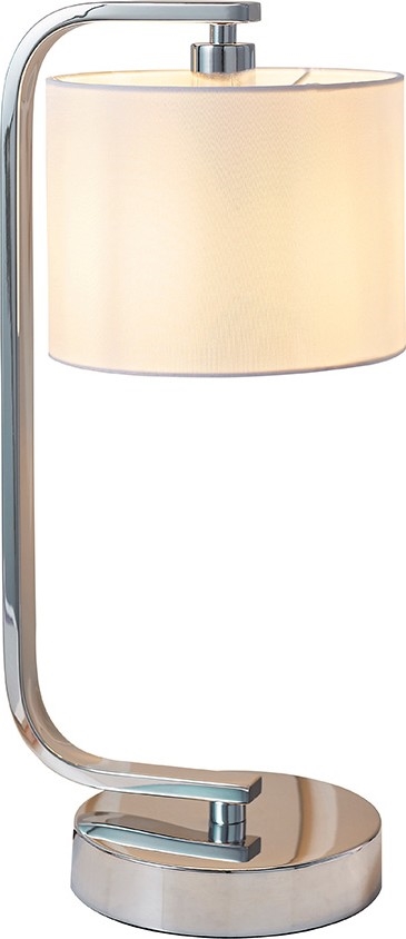 Endon 57917 - Lampe de table à intensité variable CANNING 1xE14/40W/230V chrome brillant/blanc
