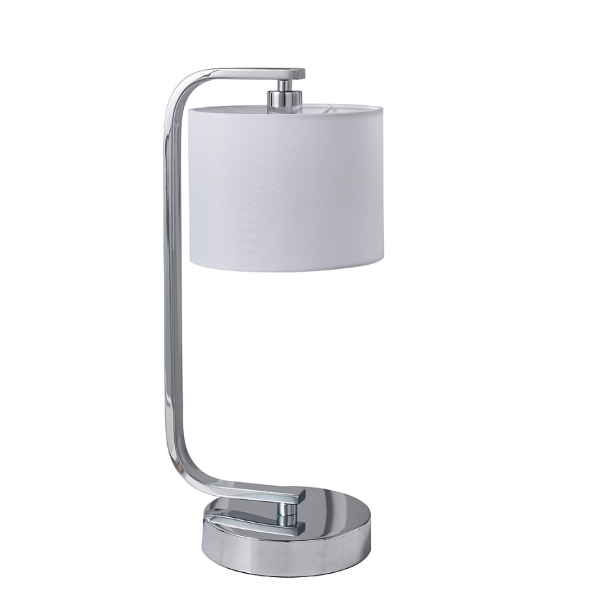 Endon 57917 - Lampe de table à intensité variable CANNING 1xE14/40W/230V chrome brillant/blanc