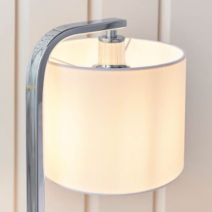 Endon 57917 - Lampe de table à intensité variable CANNING 1xE14/40W/230V chrome brillant/blanc