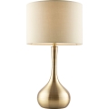 Endon 61191 - Lampe de table dimmable PICCADILLY 1xE14/40W/230V laiton/beige