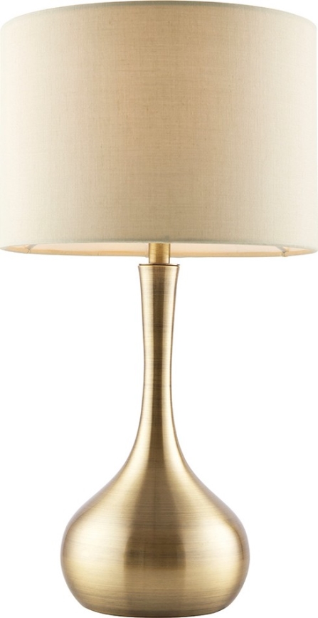 Endon 61191 - Lampe de table dimmable PICCADILLY 1xE14/40W/230V laiton/beige