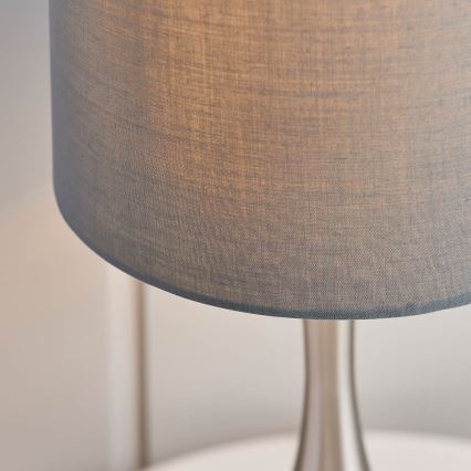 Endon 61192 - Lampe de table dimmable PICCADILLY 1xE14/40W/230V chrome mat/gris