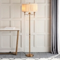 Endon 63620 - Vloerlamp STANFORD 2xE14/40W/230V messing/beige