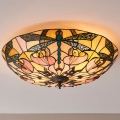 Endon 63922 - Tiffany-plafondlamp ASHTON, 2x E27 (max. 60 W), 230 V, Ø 45 cm