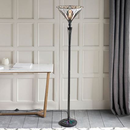 Endon 63933 - Lampadaire Tiffany ASTORIA 1xE27/60W/230V Ø 40 cm