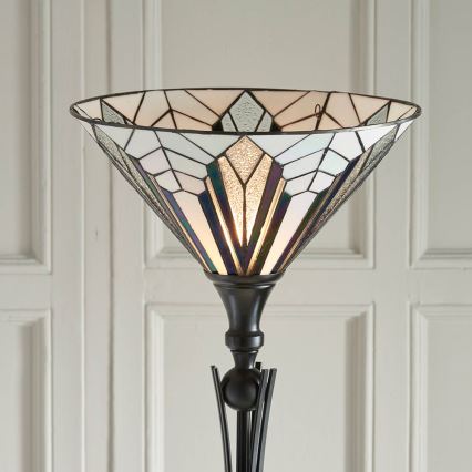 Endon 63933 - Vloerlamp Tiffany ASTORIA 1xE27/60W/230V Ø 40 cm