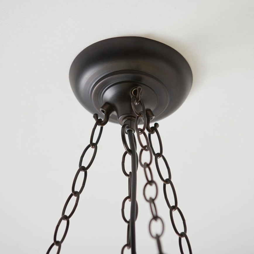 Endon 63936 - Kroonluchter aan ketting Tiffany ASTORIA 3xE27/60W/230V, Ø 48 cm