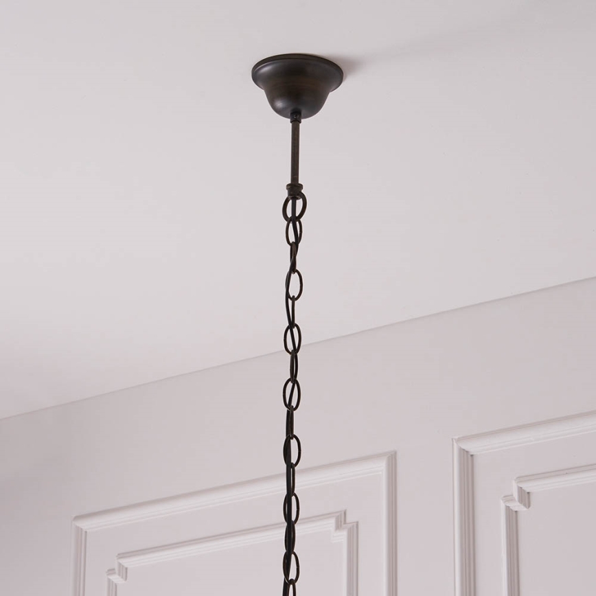 Endon 63937 - Suspension à chaîne Tiffany ASTORIA 1xE27/60W/230V Ø 40 cm