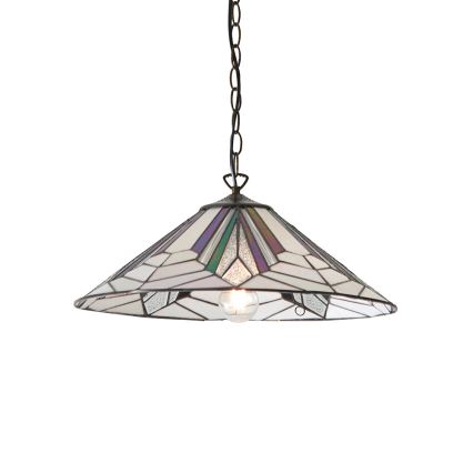 Endon 63938 - Kroonluchter aan ketting Tiffany ASTORIA 1xE27/60W/230V Ø 48 cm