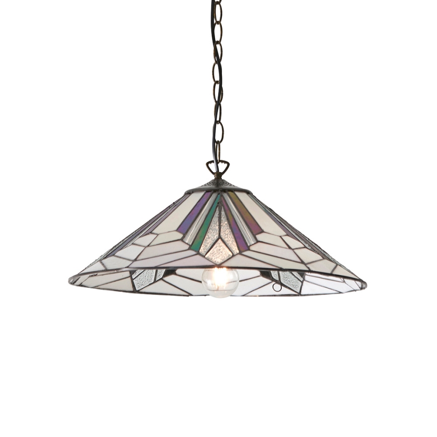 Endon 63938 - Kroonluchter aan ketting Tiffany ASTORIA 1xE27/60W/230V Ø 48 cm