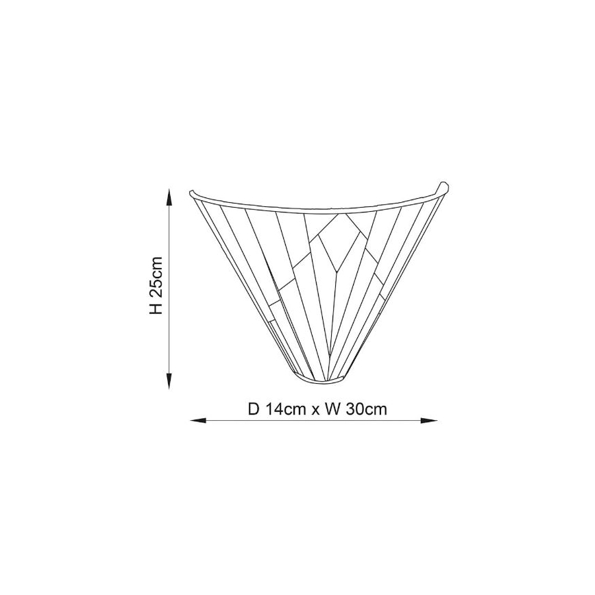 Endon 63940 - Wandlamp Tiffany ASTORIA 1xE14/40W/230V
