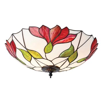 Endon 63960 - Plafondlamp Tiffany BOTANICA 2xE27/60W/230V Ø 45 cm