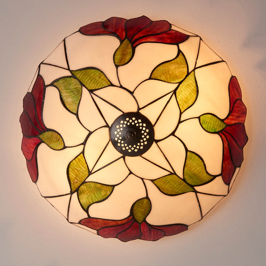 Endon 63960 - Plafonnier BOTANICA 2xE27/60W/230V Ø 45 cm