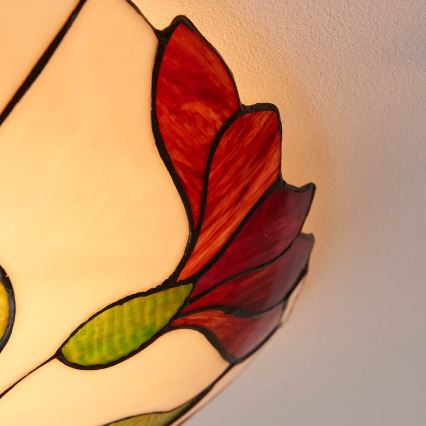 Endon 63960 - Plafonnier Tiffany BOTANICA 2xE27/60W/230V Ø 45 cm