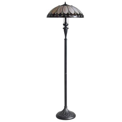 Endon 63972 - Tiffany vloerlamp BROOKLYN 2xE27/60W/230V Ø 50 cm